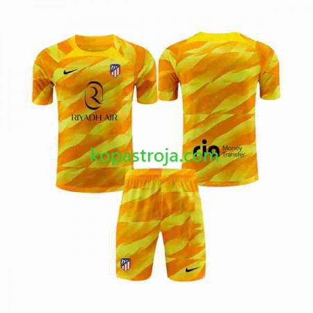 Billiga Fotbollströjor Atlético Madrid Målvakt Barn Orange 2023/24 Kortärmad